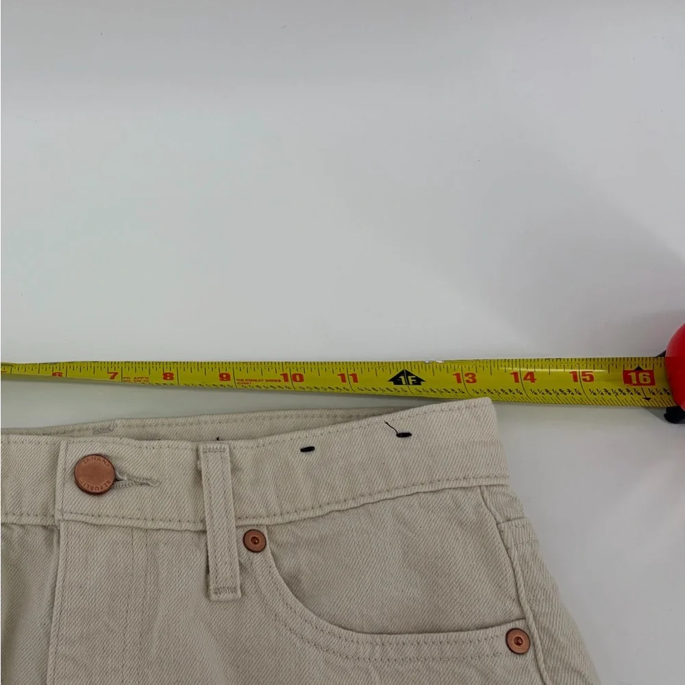 Banana Republic Women's High Rise Straight Size 27, Oatmeal Denim‎
